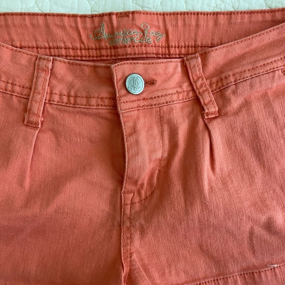 American Rag Orange Denim Shorts - Picture 2 of 3